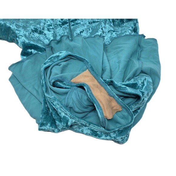 Gilda Marx VTG High Neck Keyhole Skirt Velvet Skate Leotard Dress Y/J Adult XS - Picture 12 of 16